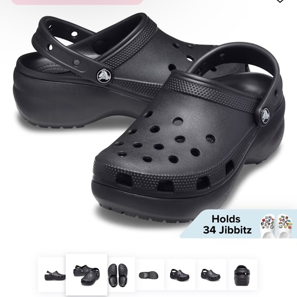 super cute black platform crocs! - Picture 2 of 5